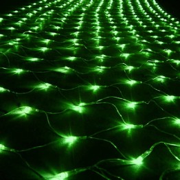 Гирлянда "Сетка" 300 зеленых светодиодов