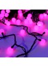 Гирлянда "Шарики цветные", 100 розовых светодиодов