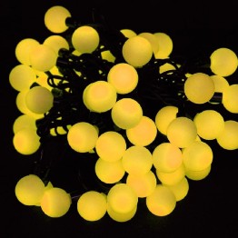 Гирлянда "Шарики цветные", 100 желтых светодиодов