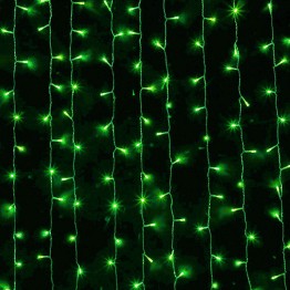 Гирлянда "Занавес" на 925 светодиодов, зеленый