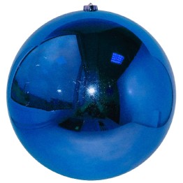 Синий зеркальный шар диаметром 30 см